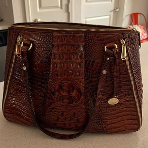 Brahmin tote like new - rich brown